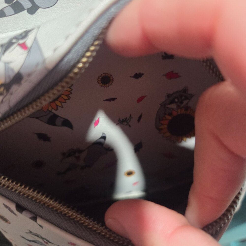 Loungefly Disney White Raccoon & Sunflower Mini Backpack - Picture 11 of 11
